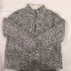 furry quarter zip sweater ✨